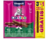 Vitakraft - CatStick - Duck & Rabbit - 3+1...