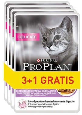 Purina Pro Plan Delicate Turkey wet cat food 85g 3 1 Pets24.ee