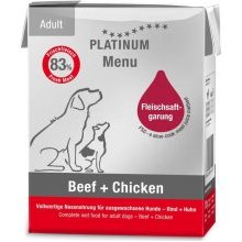 PLATINUM Menu - Dog - Beef & Chicken - 185g