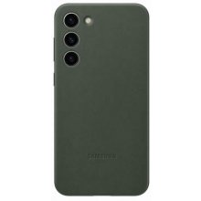 Samsung Galaxy S23+ leather case, green