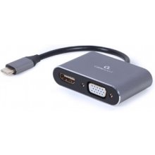 GEMBIRD I/O ADAPTER USB-C TO HDMI / VGA...