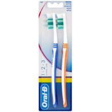 ORAL-B 1-2-3 Classic 2pc - Medium Toothbrush...