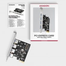 AXAGON PCEU-430RS PCIe card - 4x USB 5Gbps...