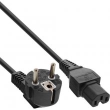 InLine Power cable, CEE7/7 angled to C15...