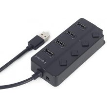 GEMBIRD USB 2.0 powered 4-port hub with...