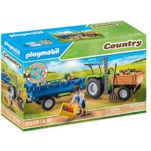 Playmobil 71249 tractor with trailer...