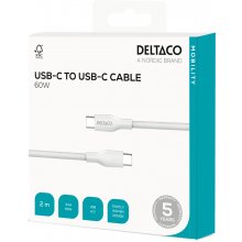 DELTACO USB-C to USB-C charging cable, 60W...