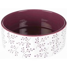 Trixie Ceramic bowl 1,4L/20cm white/berry