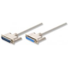 Manhattan 4.5m DB25 M/F serial cable White...