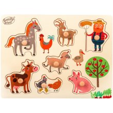 Smily Play Wooden puzzle Animals farms