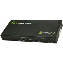 Techly 5 IN 1 OUT HDMI Switch with Remote...