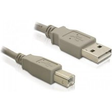 DeLOCK USB Kabel A -> B St/St 3.00m grau
