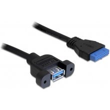 DELOCK 0.5m USB 3.0 F/F USB cable USB A IDC...