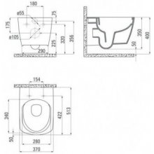 Deante Anemon Rimless CDZ_6ZPW+CDZ_6ZOZ