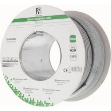 Deltaco TP-46H networking cable Grey 100 m...