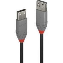 LINDY CABLE USB2 TYPE A 5M/ANTHRA 36705