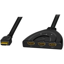 LOGILINK Switch HDMI, 3-port, bidirekt(1x3...
