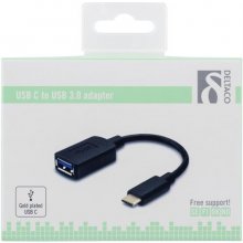 DELTACO Адаптер USB 3.1 "C-A", черный...