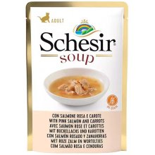 Schesir soup with wild pink salmon + carrots...