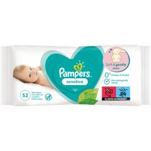 PAMPERS niisked salvrätikud Sensitive 52tk