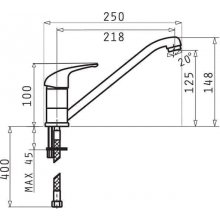 PYRAMIS ASALIA Kitchen mixer vanilla