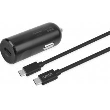 Deltaco USB-C PD car charger kit with USB-C...