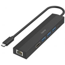 Hama 200144 USB-C Multiport-Adapter, schwarz