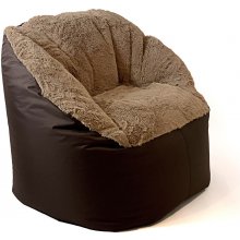 Go Gift Sako sack pouffe Fluffy cappuccino...