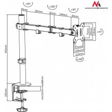 MACLEAN MC-753 monitor mount / stand 81.3 cm...