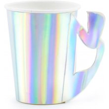 PartyDeco Paper cups Mermaid, iridescent...