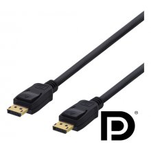 DELTACO Кабель DisplayPort, 3 м, 4K UHD, DP...