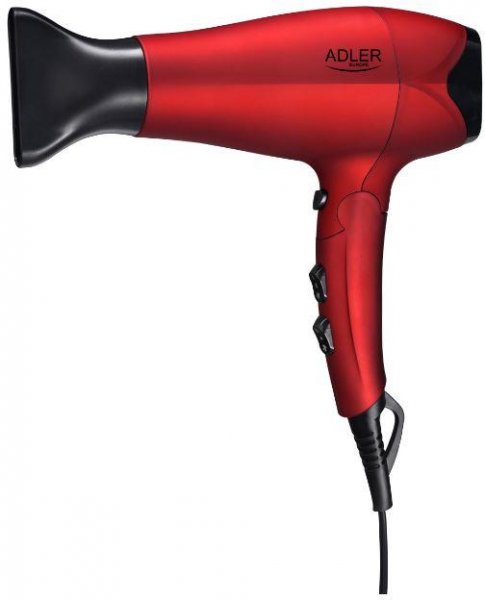 Adler Hair Dryer AD 2258 2100 W, Number of temperature settings 3, red -  