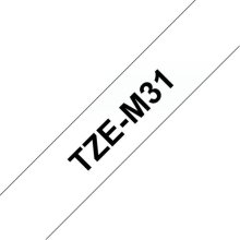 Brother TZE-M31 label-making tape Black on...