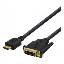 DELTACO HDMI to DVI cable, 1m, Full HD...