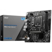 Emaplaat MSI PRO H610M-E motherboard Intel...