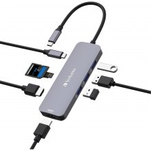 VERBATIM USB-C Pro Multiport Hub 8 Port...