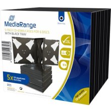 MediaRange CD-Leerhülle für 6 Dics 22mm...