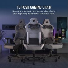 Corsair Gaming Chair T3 Rush Grey/Charcoal