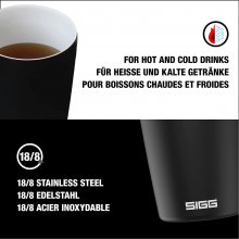 SIGG coffee mug NESO Pure Ceram Black 0.3L...