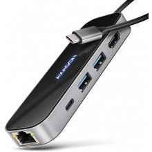 AXAGON HMC-6GLN USB-C 5Gbps GLASS 6in1 hub