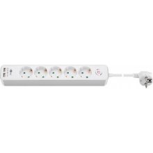 Goobay | 5-way power strip with switch and 2...