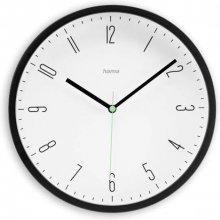 Hama Capri Quartz clock Round Black, White