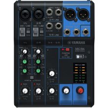 Yamaha MG06 audio mixer 6 channels Black