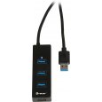 SNAPPY EVO USB Hub, 4-Port, USB 3.0, USB 3.1 Gen 1, USB 3.2 Gen 1 (5  Gbit-s), Passive, schwarz