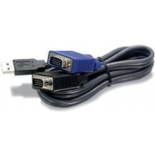 TrendNet 1.8m USB/VGA KVM cable чёрный