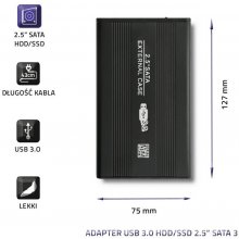 Goobay QOLTEC Ext. HDD Case HDD/SSD Black