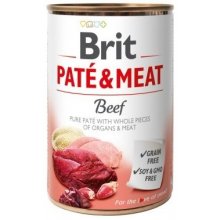 Brit Paté & Meat Beef - wet dog food - 400g