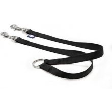 Record Nylon coupler leash 2 x45 cm melna