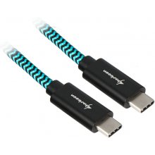 Sharkoon USB 3.1 C-C black / blue 0.5m -...
