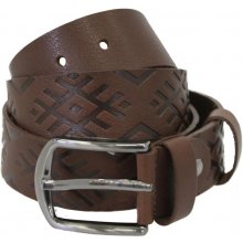 Bradley Leather belt ETNO pattern Tan 3,5 x...